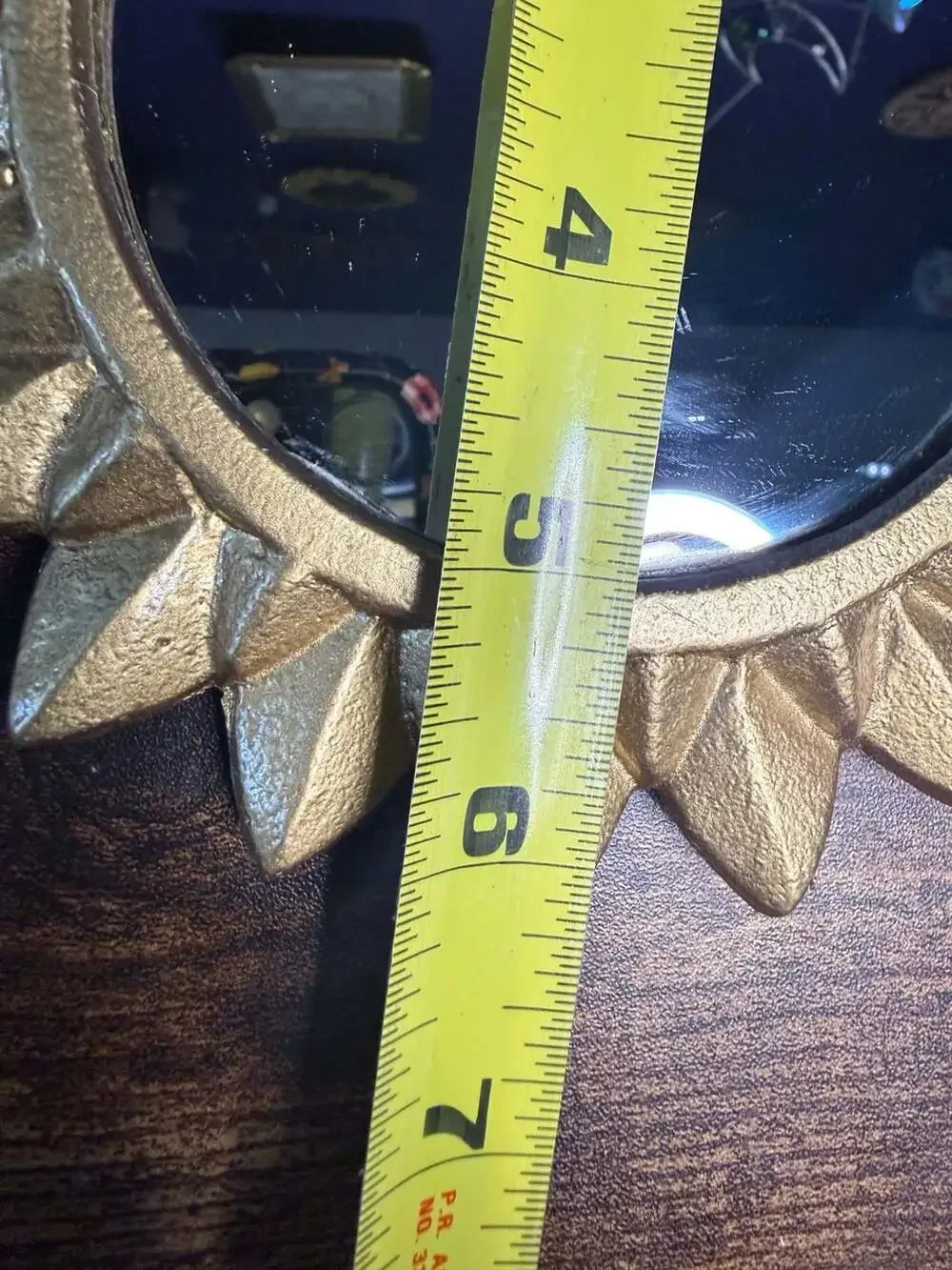 Handmade gold celestial Sun Decorative Wall Mirror